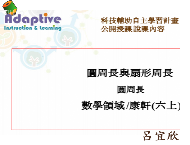 圓周長與扇形周長圖示